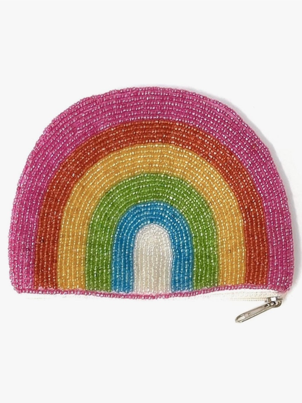 Twine and Love Rainbow Beaded Coin Pouch-NIP
